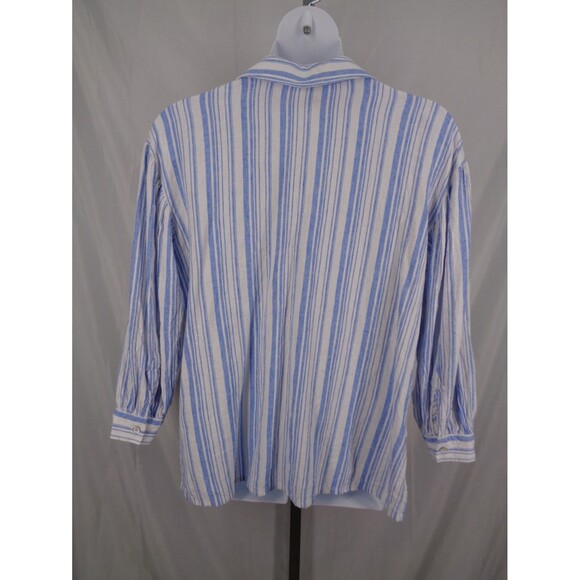 CAbi Linen Blend Pacific Popover Tunic Top Size XL Lagenlook Coastal - Picture 2 of 9